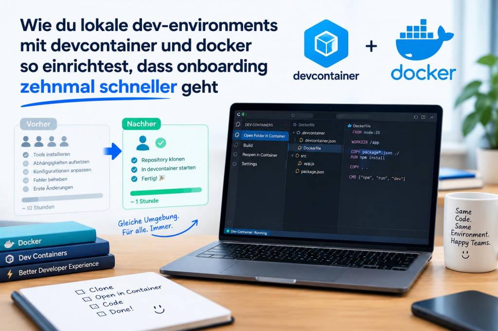 Wie du lokale dev‑environments mit devcontainer und docker so einrichtest, dass onboarding zehnmal schneller geht