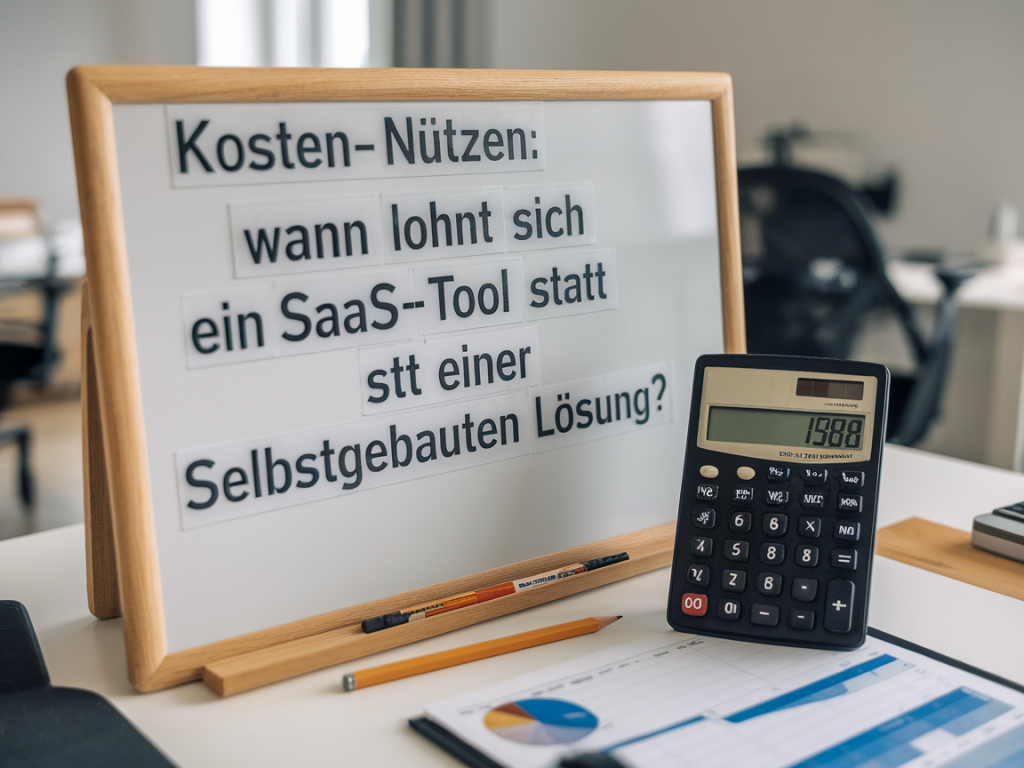 Kosten‑nutzen: wann lohnt sich ein saas‑tool statt einer selbstgebauten lösung? ein rechenbeispiel