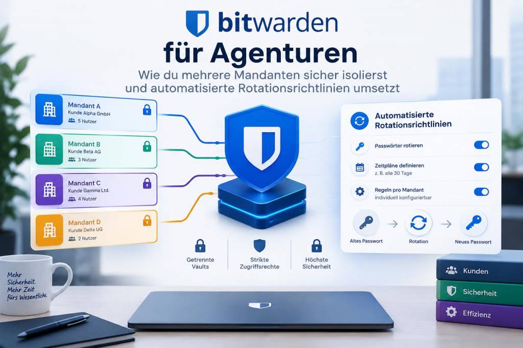 Bitwarden für agenturen: wie du mehrere mandanten sicher isolierst und automatisierte rotationsrichtlinien umsetzt