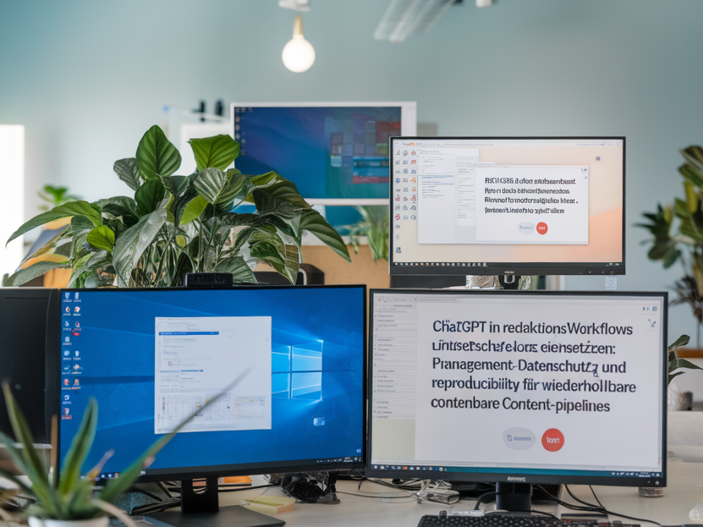 ChatGPT in redaktionsworkflows einsetzen: prompt‑management, datenschutz und reproducibility für wiederholbare content‑pipelines